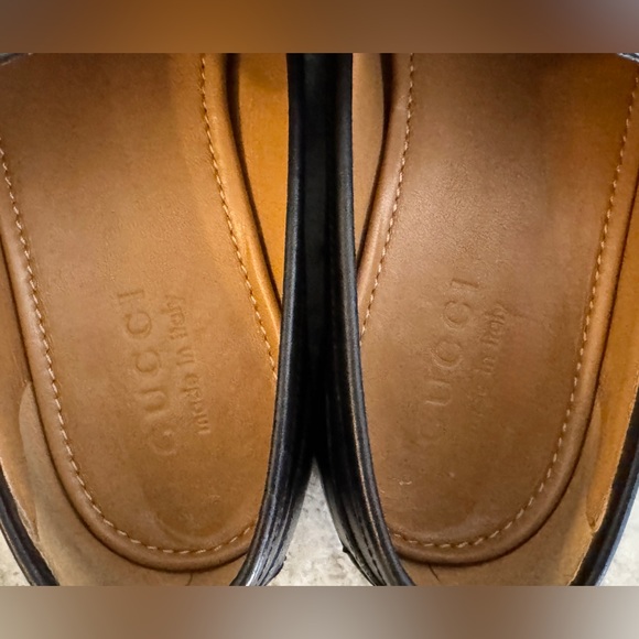 GUCCI Jordaan Horsebit Black Leather Loafer 8 / 8.5 US 1953 Moccasin $1100 - Picture 10 of 11